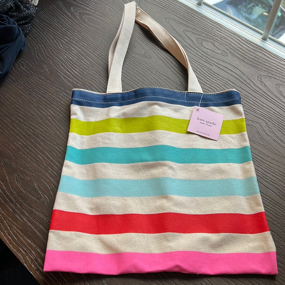 Kate Spade canvas tote bag